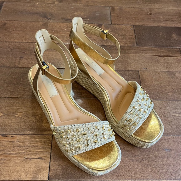 Franco Sarto Platform Cork Wedge Sandal - Picture 1 of 7